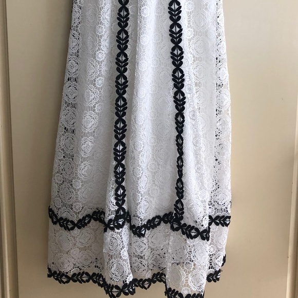 Maje White Lace Midi Dress - Picture 6 of 7